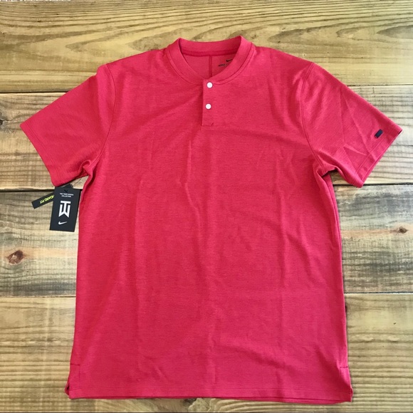 tiger woods pink golf shirt
